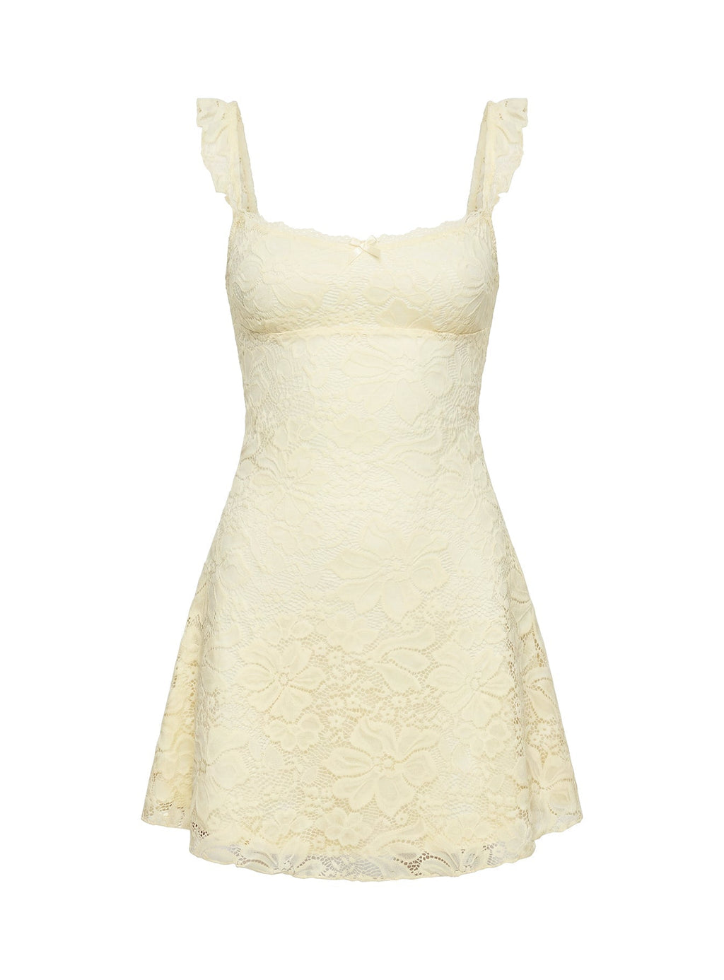 DressNovel Beacall Mini Dress Lemon